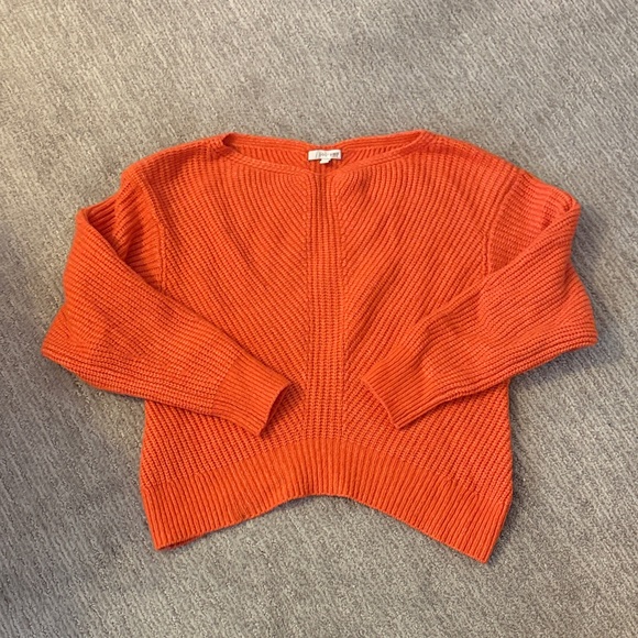 Joie Sweaters - Joie Vibrant Orange Crew Neck Sweater